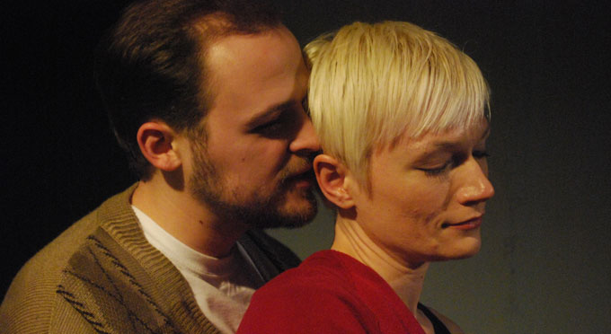 John Milsap and Amanda Creighton Phillips in Tom Stoppard's The Real Thing.